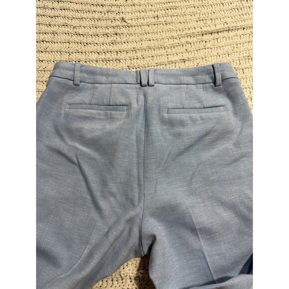 Talbots High Waist Straight Pant Stretch Career Trousers Womens 10 Petite Blue - Picture 8 of 11